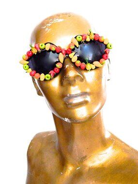 GASOLINE GLAMOUR FRUIT PUNCH HOT LIPS SUNGLASSES 🍓🍋🍊🥭🍐🍍🍎🍏